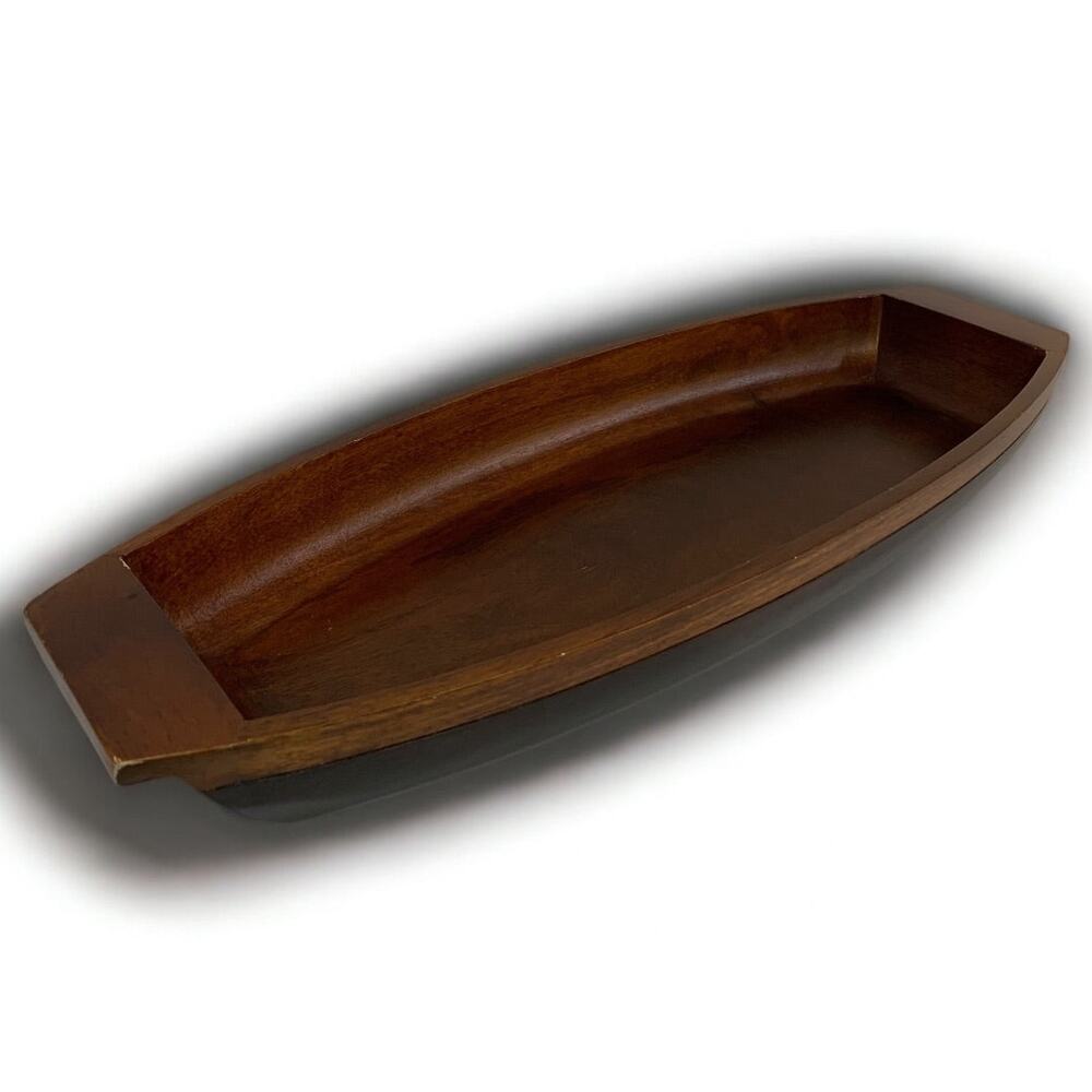 Large Wooden Trencher Bowl 24 Inches Long Farmhouse Decor